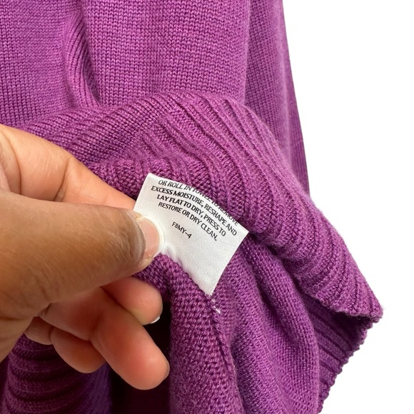 Eileen Fisher 100% Merino Wool Pullover Sweater Crew Neck Long Sleeve Small - Picture 9 of 11